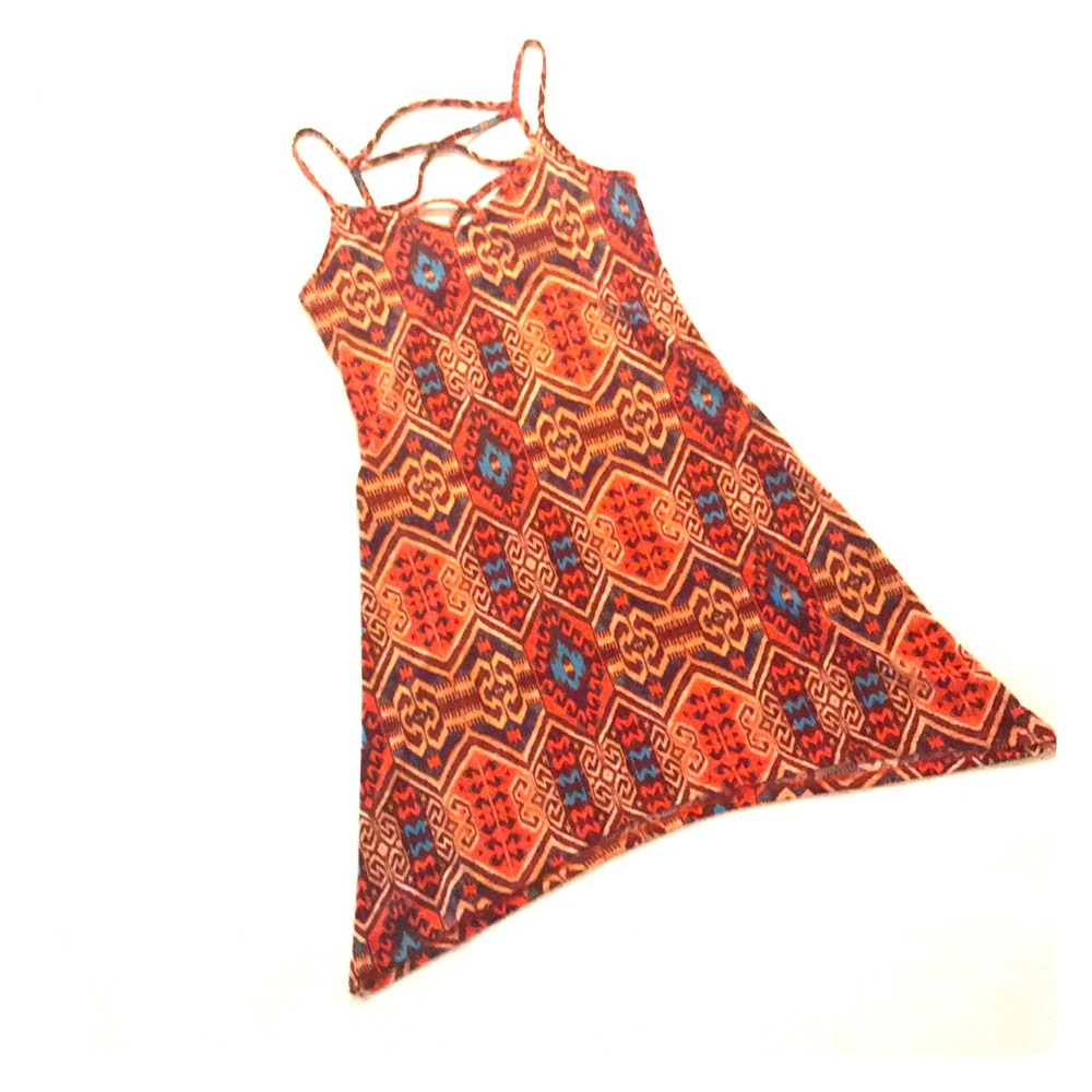 Aztec print dress